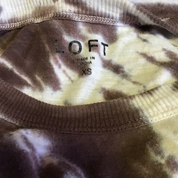 3 for 20 $ bundle LOFT Embroidered California vibes tie dye cropped top - Picture 2 of 8
